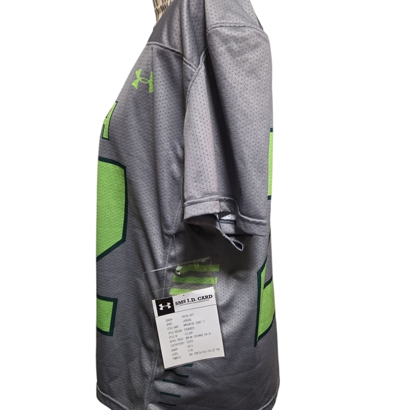 Under Armour NWT Gray and Green Loyola Jersey - Picture 2 of 6